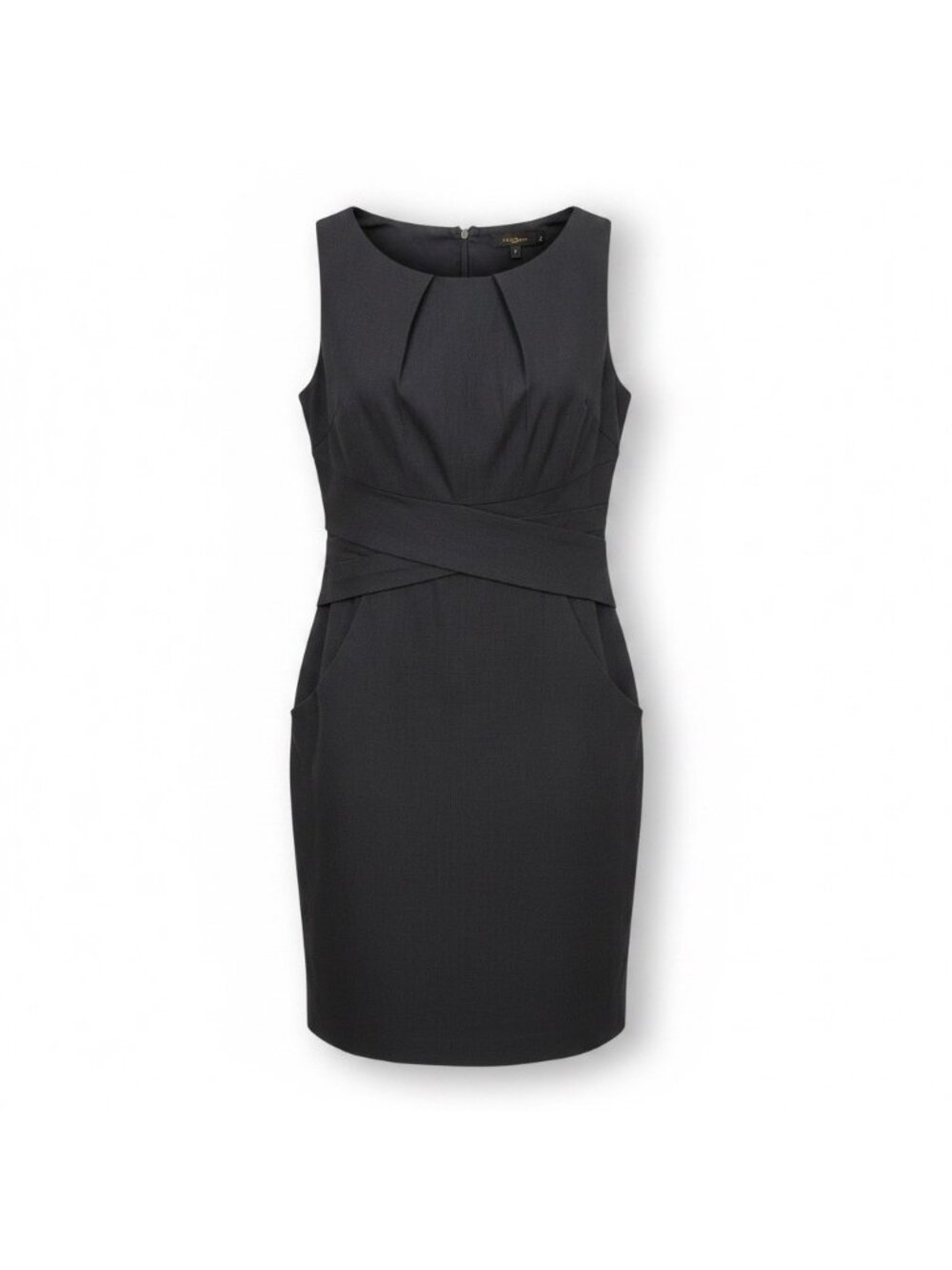 Teeze Me Womens Black Rayon/Nylon/Spandex Sleeveless Sheath Dress Size 13